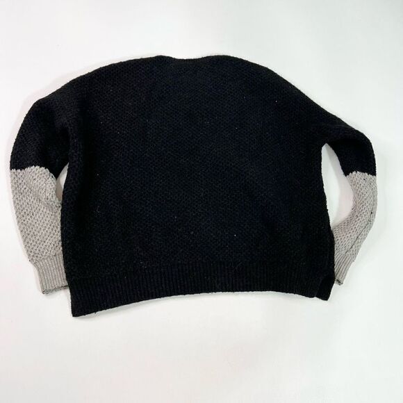 Vince Pullover Sweater Womens XL Navy Gray Colorblock Yak Wool Crew Neck - Picture 10 of 11